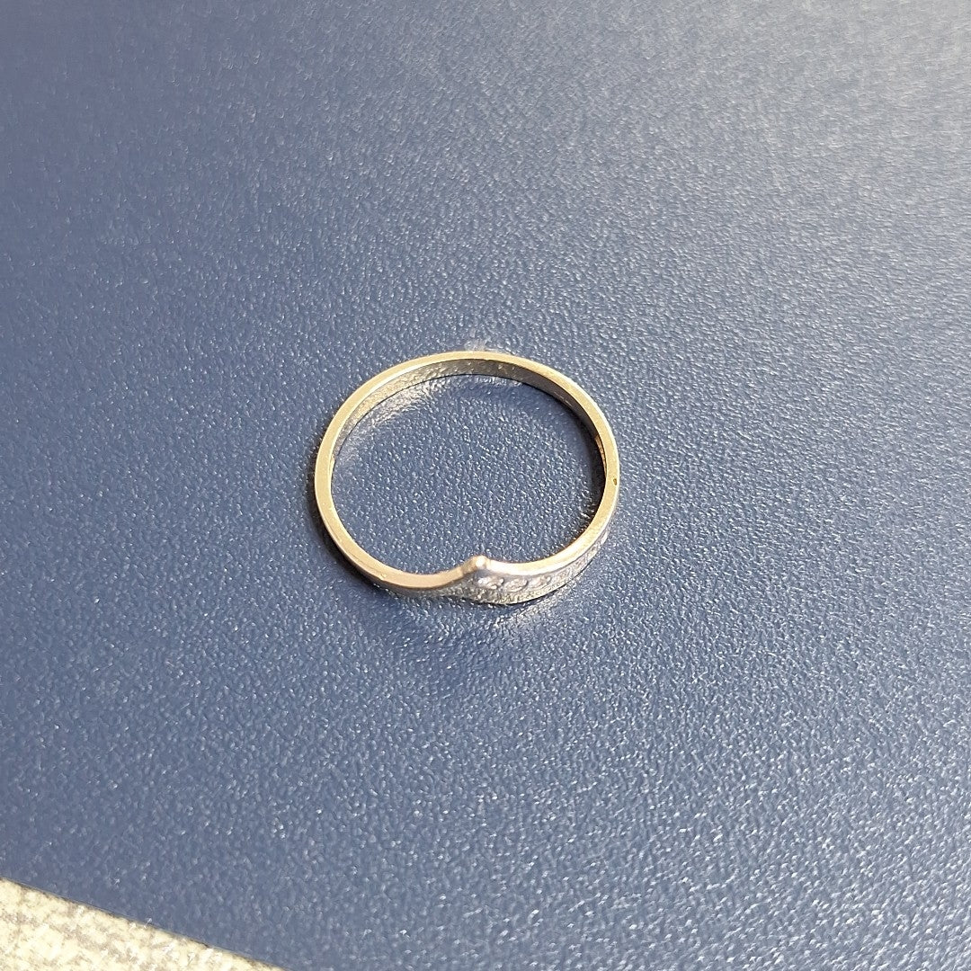 ANILLOS CON CIRCONIAS 14K TALLA 7 1 GR (NUEVO)