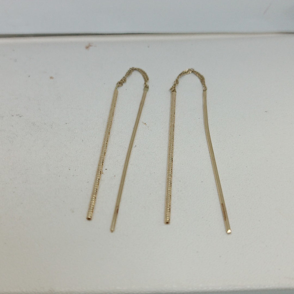 ARETES PAR ORO 14 K 1,50 GRMS (SEMINUEVO)