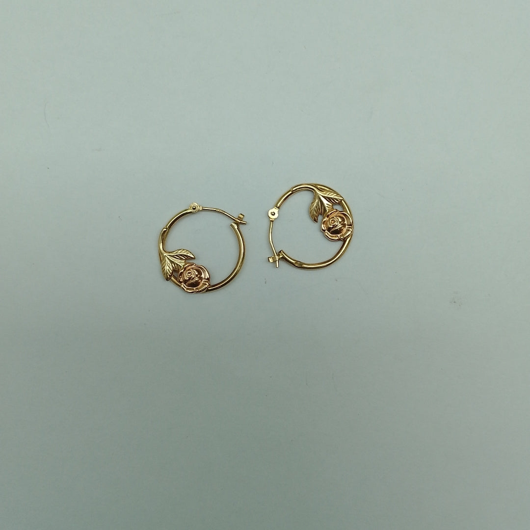 ARRACADAS PAR ORO 14 K 1 GRMS (SEMINUEVO)