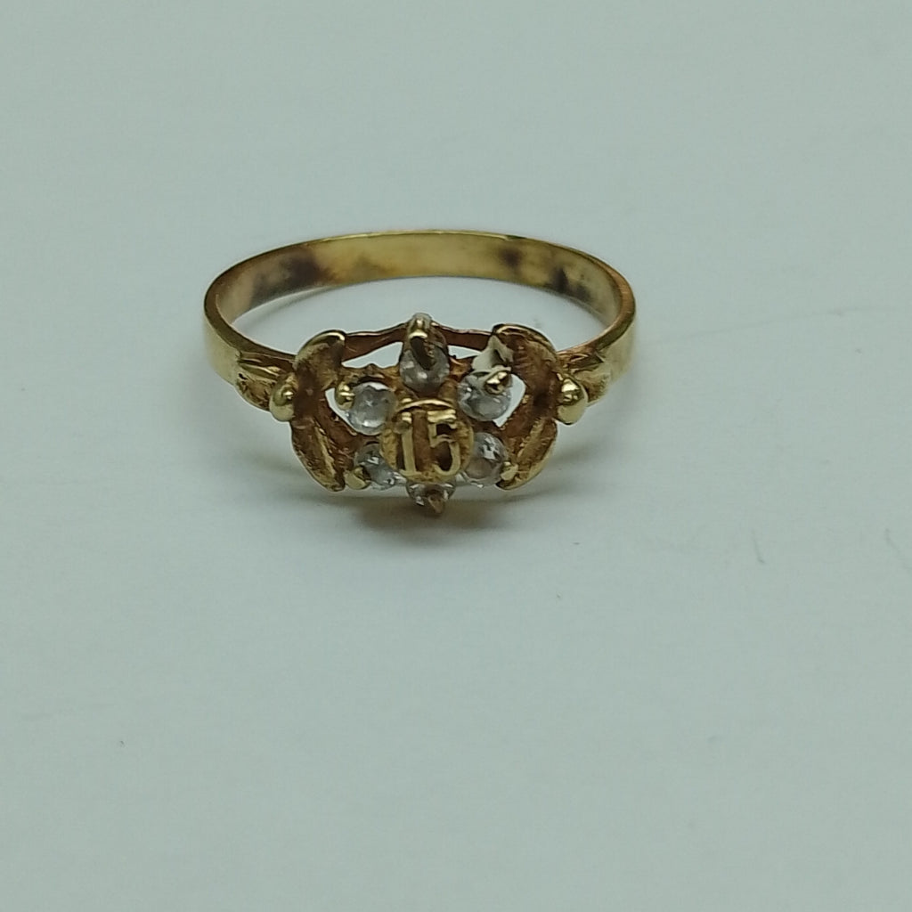 ANILLO ORO 10 K 2,50 GRMS (SEMINUEVO)