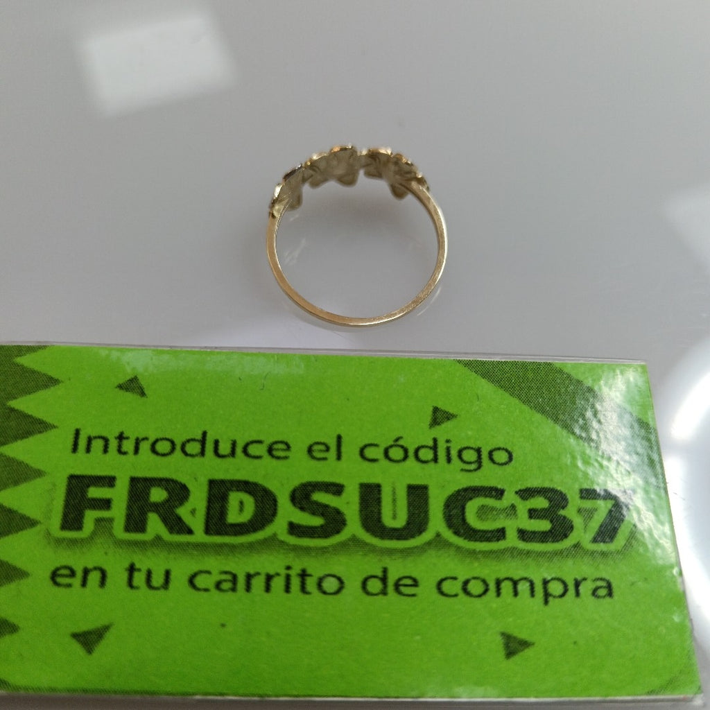 ANILLOS ANILLITO FIG FLORES 10K TALLA 7 1.2 GR (NUEVO)