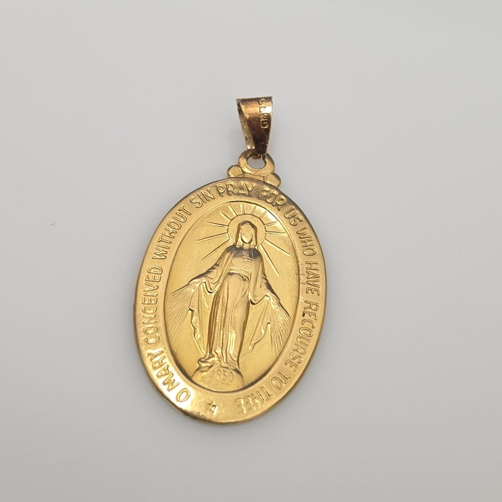 MEDALLA RELIGIOSA ORO 18 K 6.8 GRMS (SEMINUEVO)