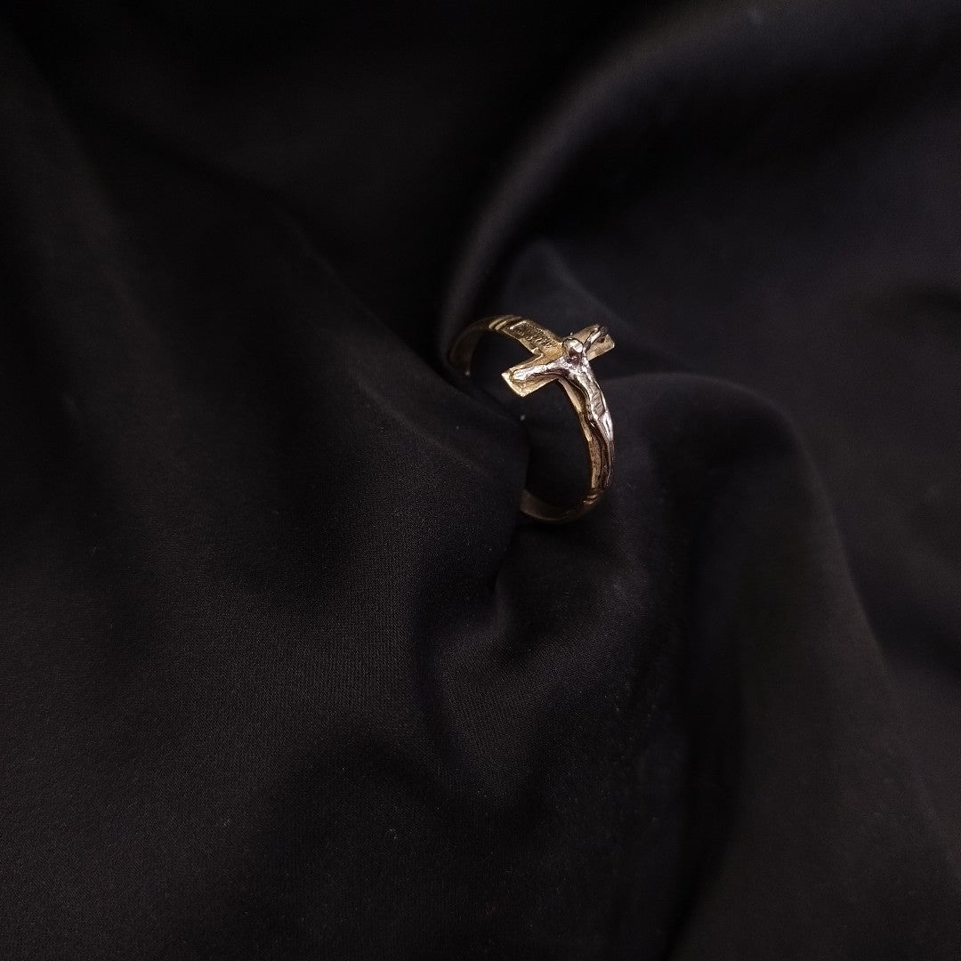 ANILLO ORO COMBINADO 14 K 2,50 GRMS (SEMINUEVO)