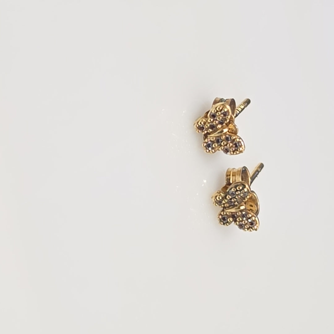 BROQUELES PAR ORO 14 K 1 GRMS (SEMINUEVO)