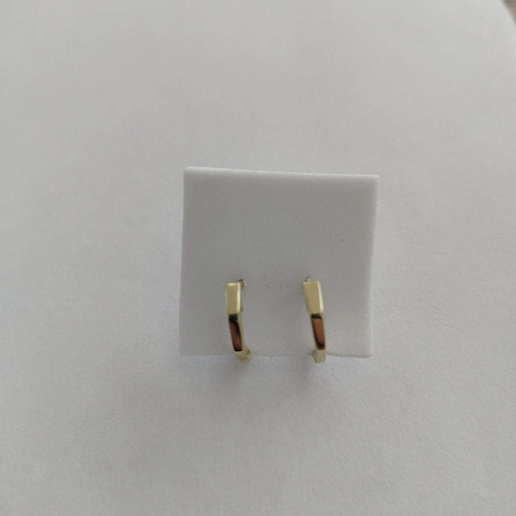 ARETES HUGIES C CIRCONIAS 14K 1.4 GR (NUEVO)