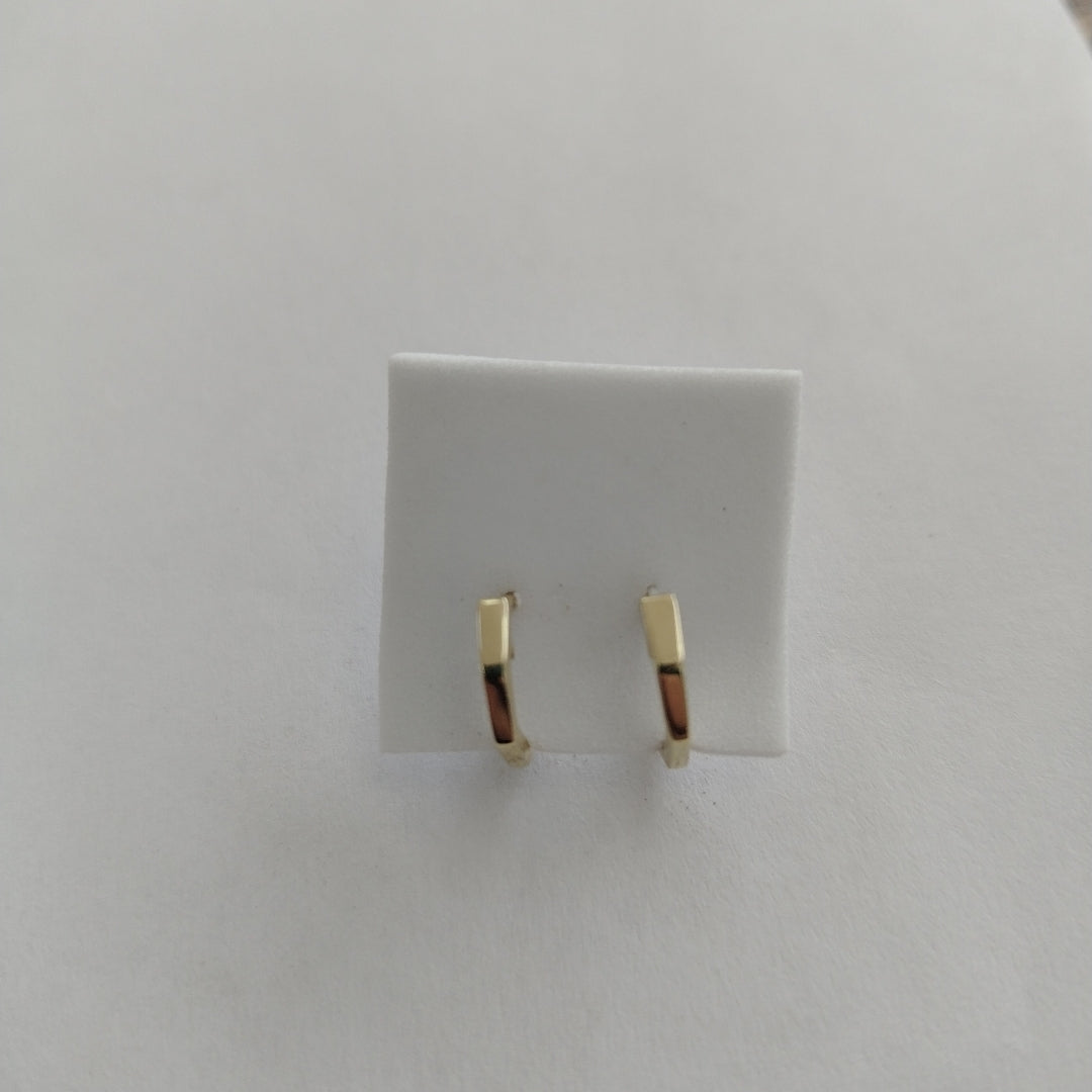 ARETES HUGIES C CIRCONIAS 14K 1.4 GR (NUEVO)