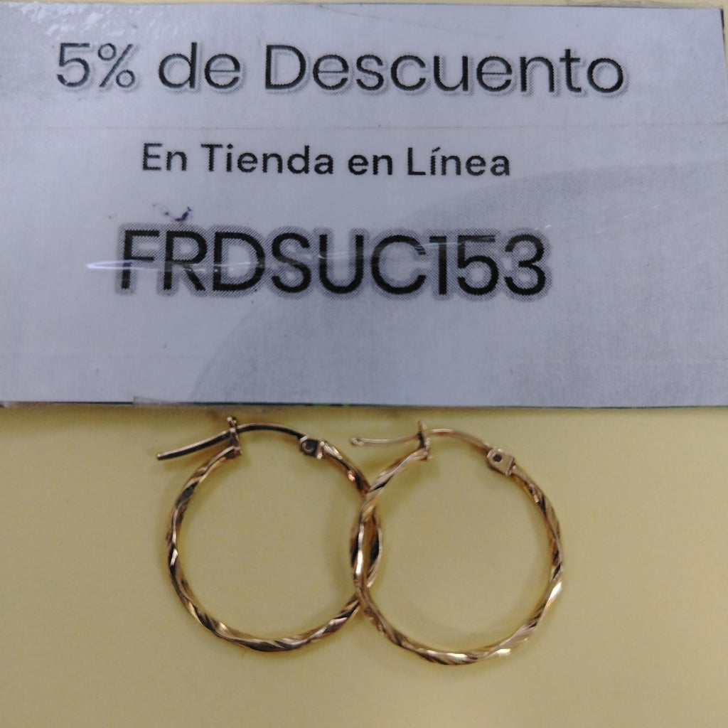 ARRACADAS PAR ORO 10 K 1.3 GRMS (SEMINUEVO)