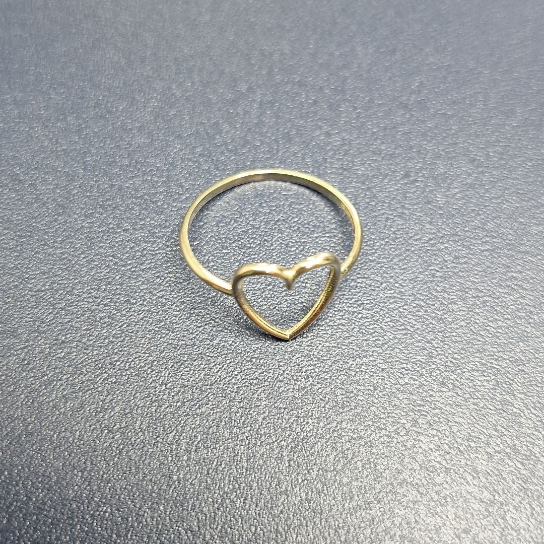 ANILLOS ANILLITO FIG CORAZON 10K TALLA 7 0.8 GR (NUEVO)