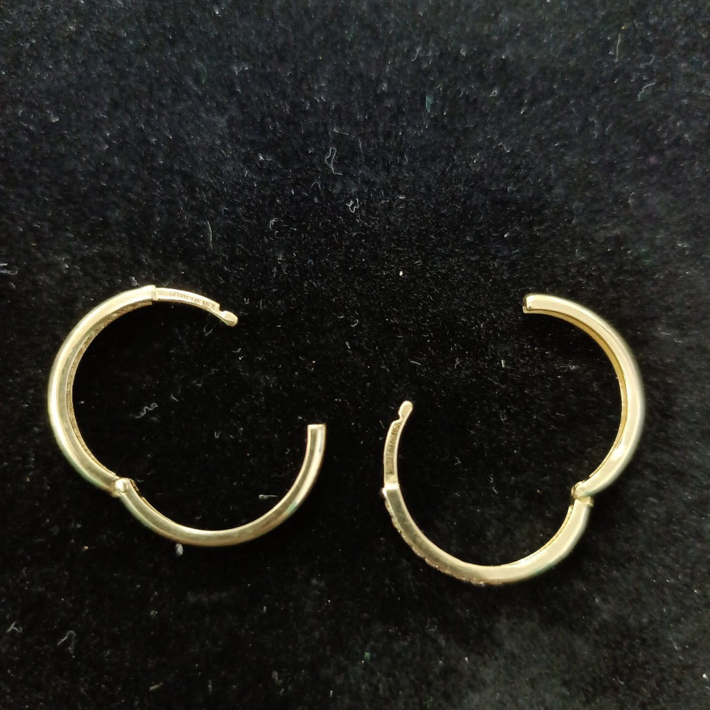 ARETES ARRACADAS C CIRCONIAS 14K 1.8 GR (NUEVO)