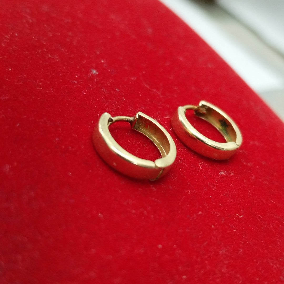 ARRACADAS PAR ORO 14 K 1.2 GRMS (SEMINUEVO)