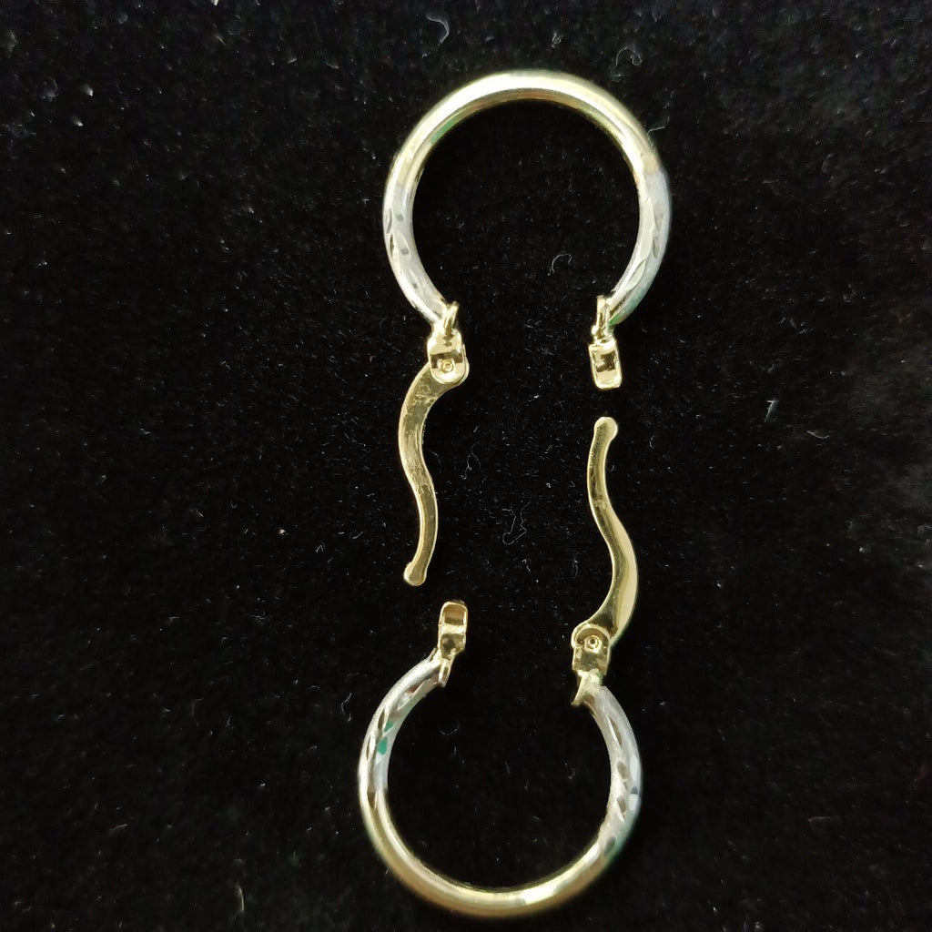 ARETES ARRACADAS COMBINADAS 14K 1.2 GR (NUEVO)