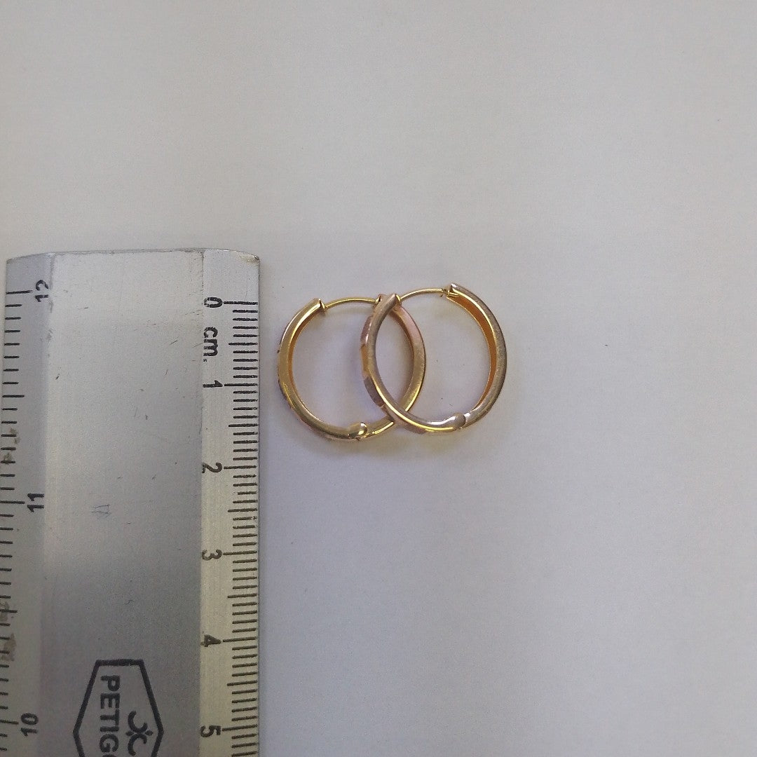 ARRACADAS PAR ORO 10 K 1.6 GRMS (SEMINUEVO)