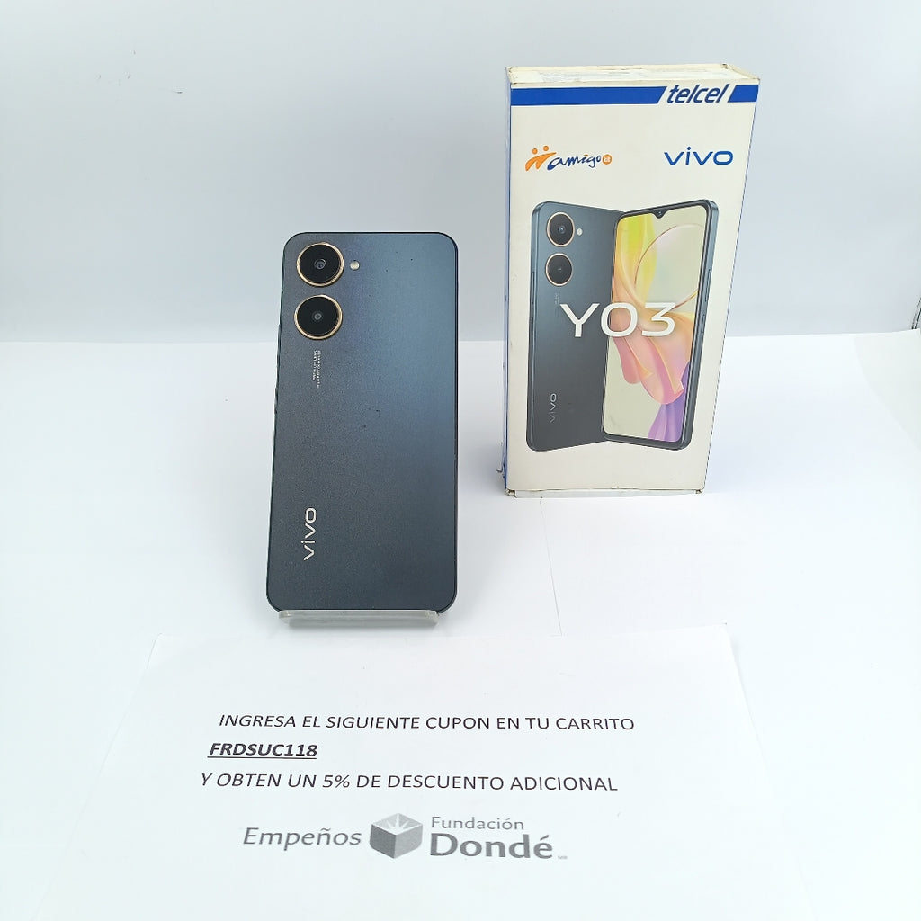 CELULAR VIVO Y03 V2332 (2024) 128 GB 4 GB RAM (SEMINUEVO)
