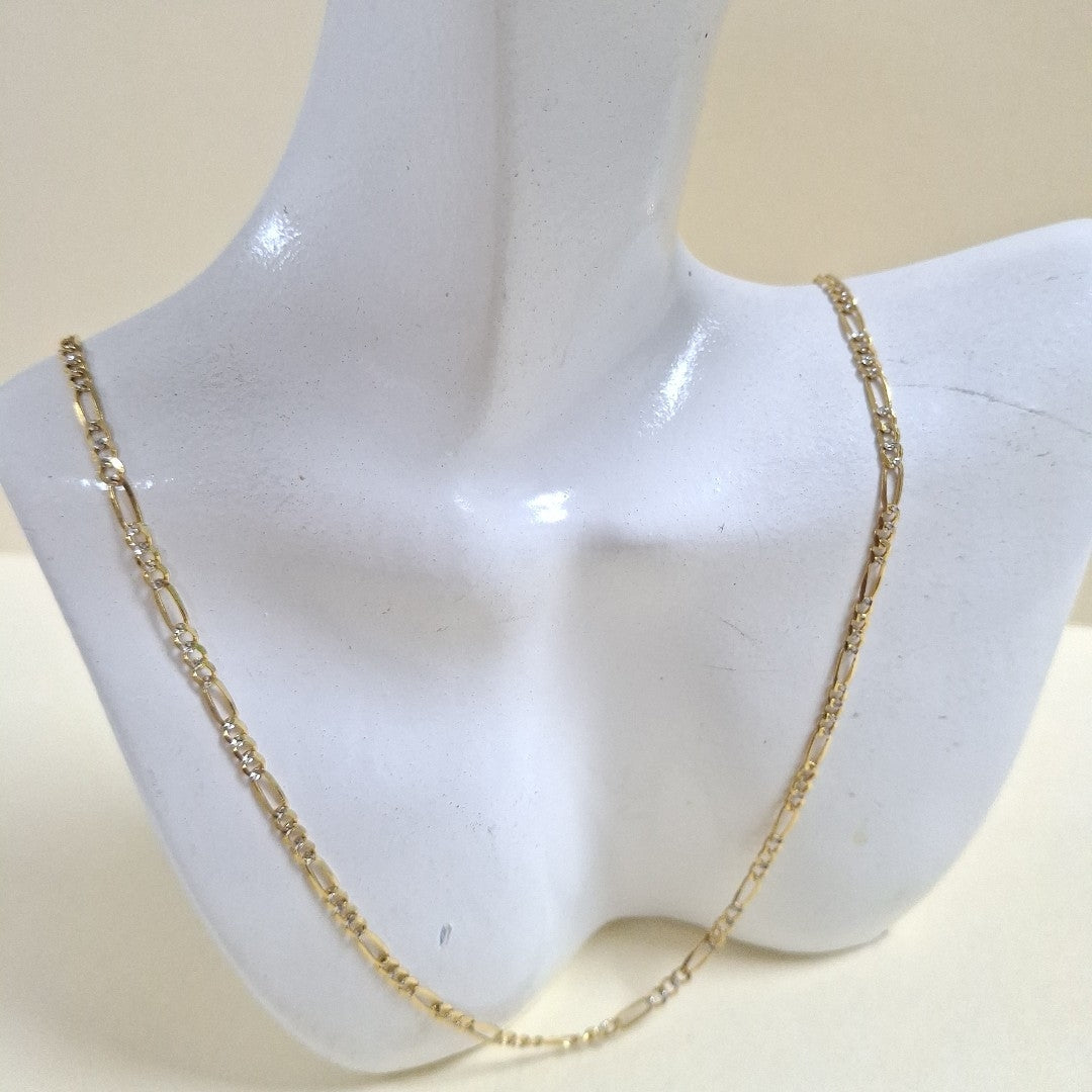 CADENA 3X1 DIAMANTADA 14K 60 CM 5.2 GR (NUEVO)