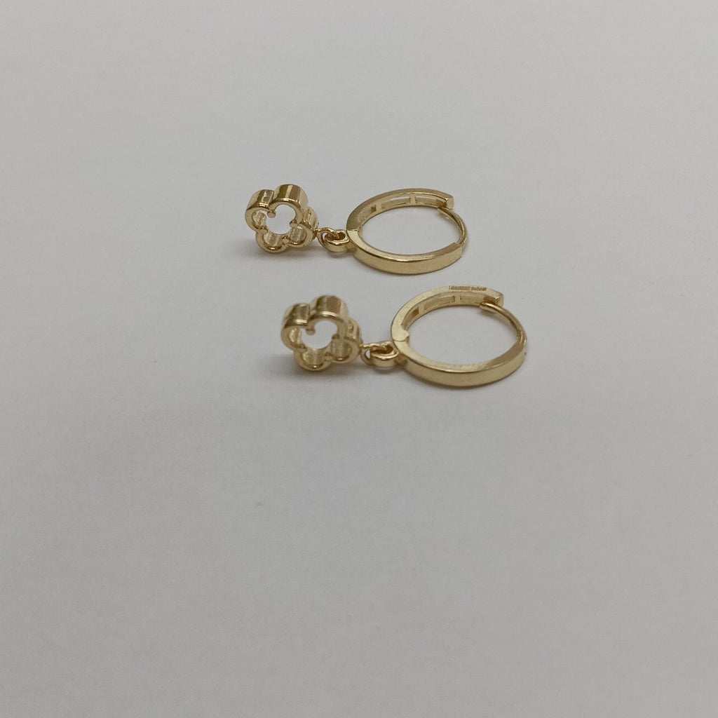 ARETES ARRACADAS CON DIJE 14K 2.4 GR (NUEVO)