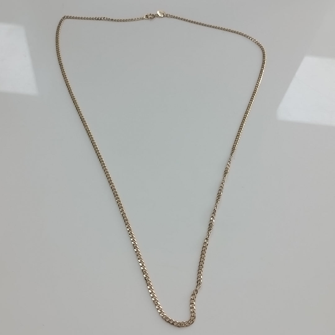 CADENAS TEJIDO BARBADA ORO 10K 50 CM 3.5 GR (NUEVO)