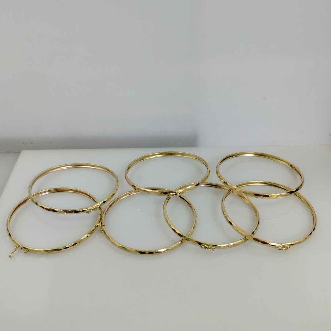 SEMANARIO DE PULSERAS ORO 14 K 32.8 GRMS (SEMINUEVO)