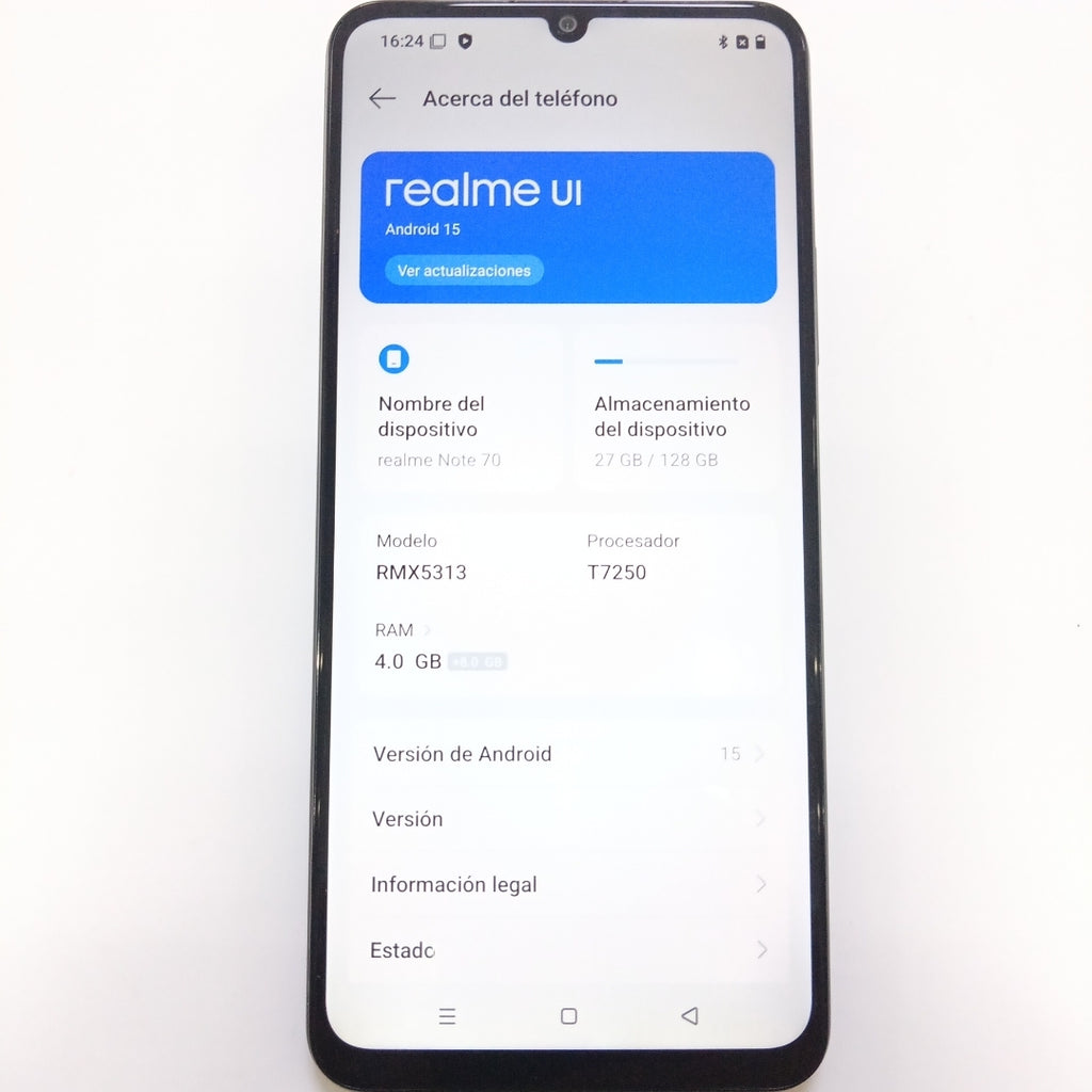 CELULAR REALME NOTE 70 RMX5313 (2025) 128 GB 4 GB RAM (SEMINUEVO)