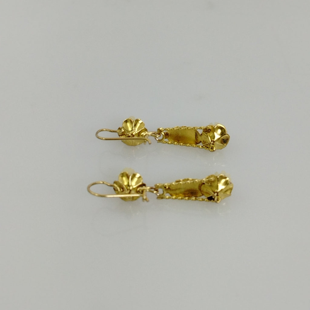 ARETES PAR ORO 10 K 4.8 GRMS (SEMINUEVO)