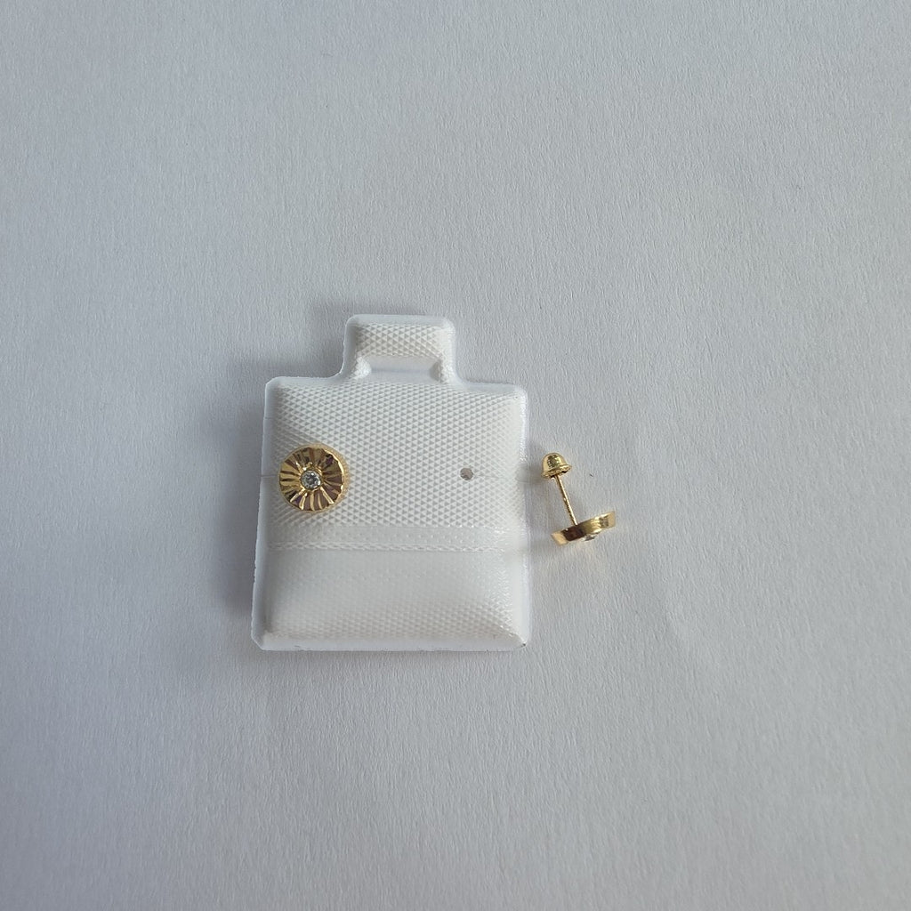 BROQUELES BROQUEL FIG BOTON C CIRCONIA 14K 0.2916 GR (NUEVO)