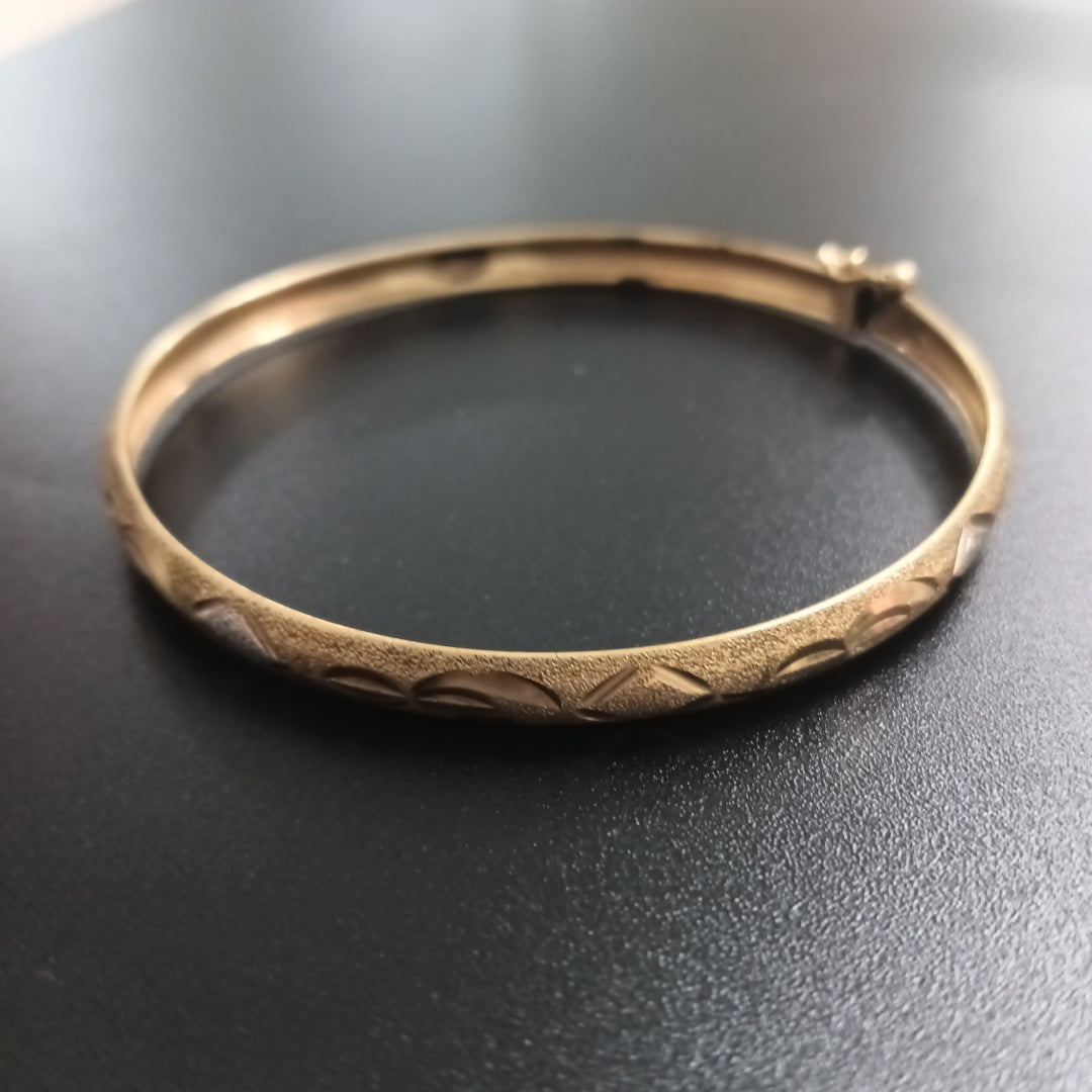 PULSERA RIGIDA ORO 14 K 7,30 GRMS (SEMINUEVO)