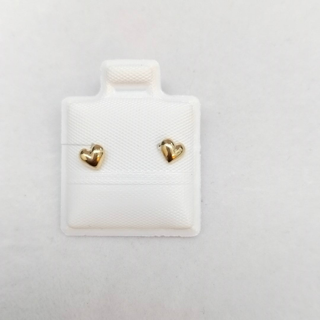 BROQUELES BROQUEL FIG CORAZON LISO 14K 0.1987 GR (NUEVO)