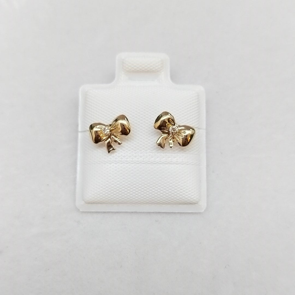 BROQUELES BROQUEL FIG MOÑO C CIRCONIA 14K 0.2441 GR (NUEVO)