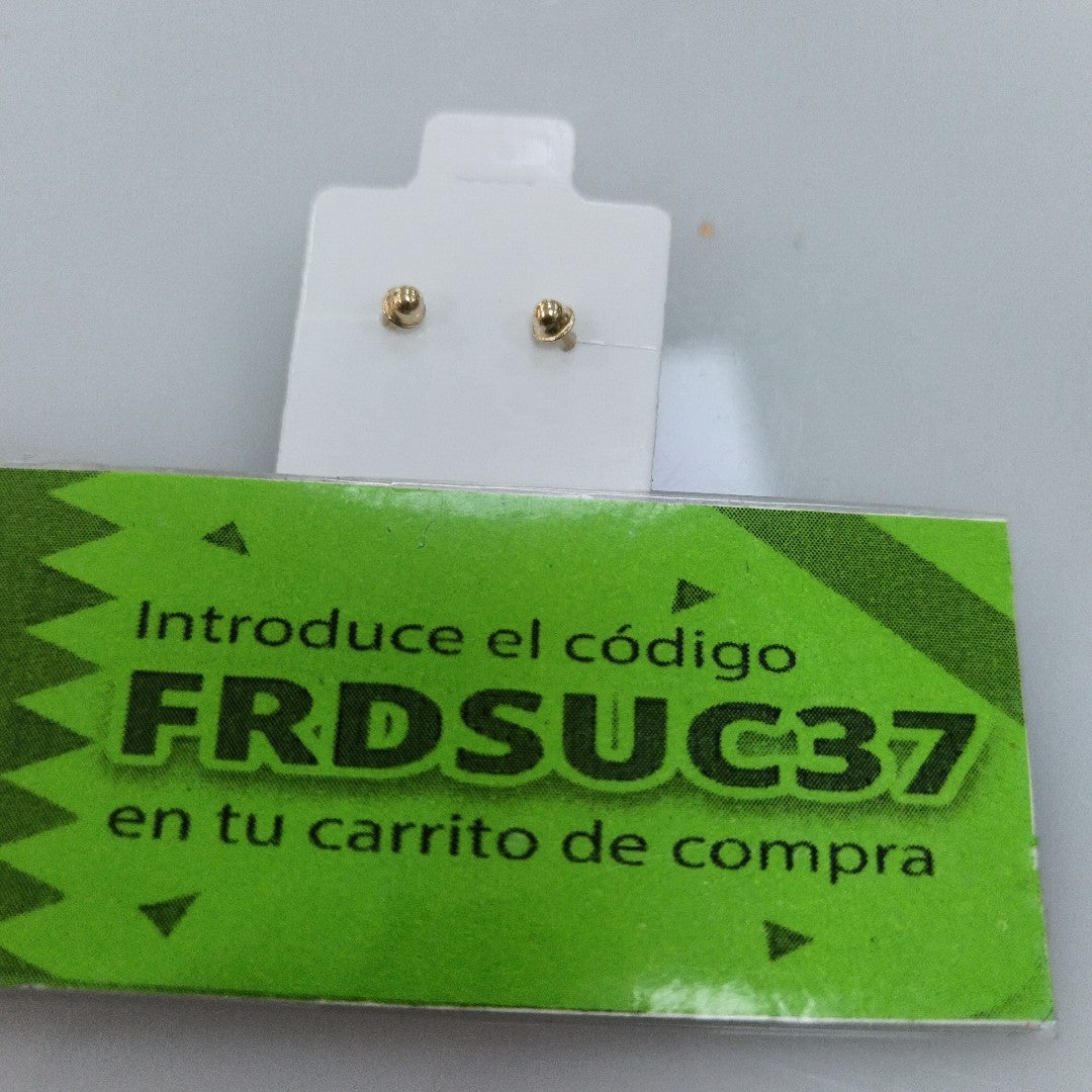 BROQUELES BROQUEL FIG CORAZON C CIRCONIA 14K 0.2603 GR (NUEVO)