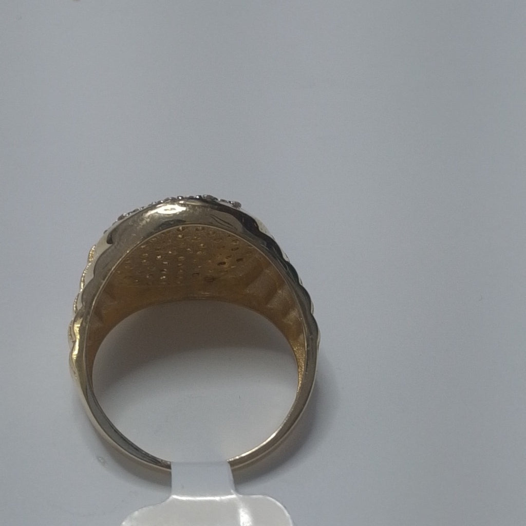 ANILLO C CIRCONIAS 14K 10 TALLA 7.7 GR (NUEVO)