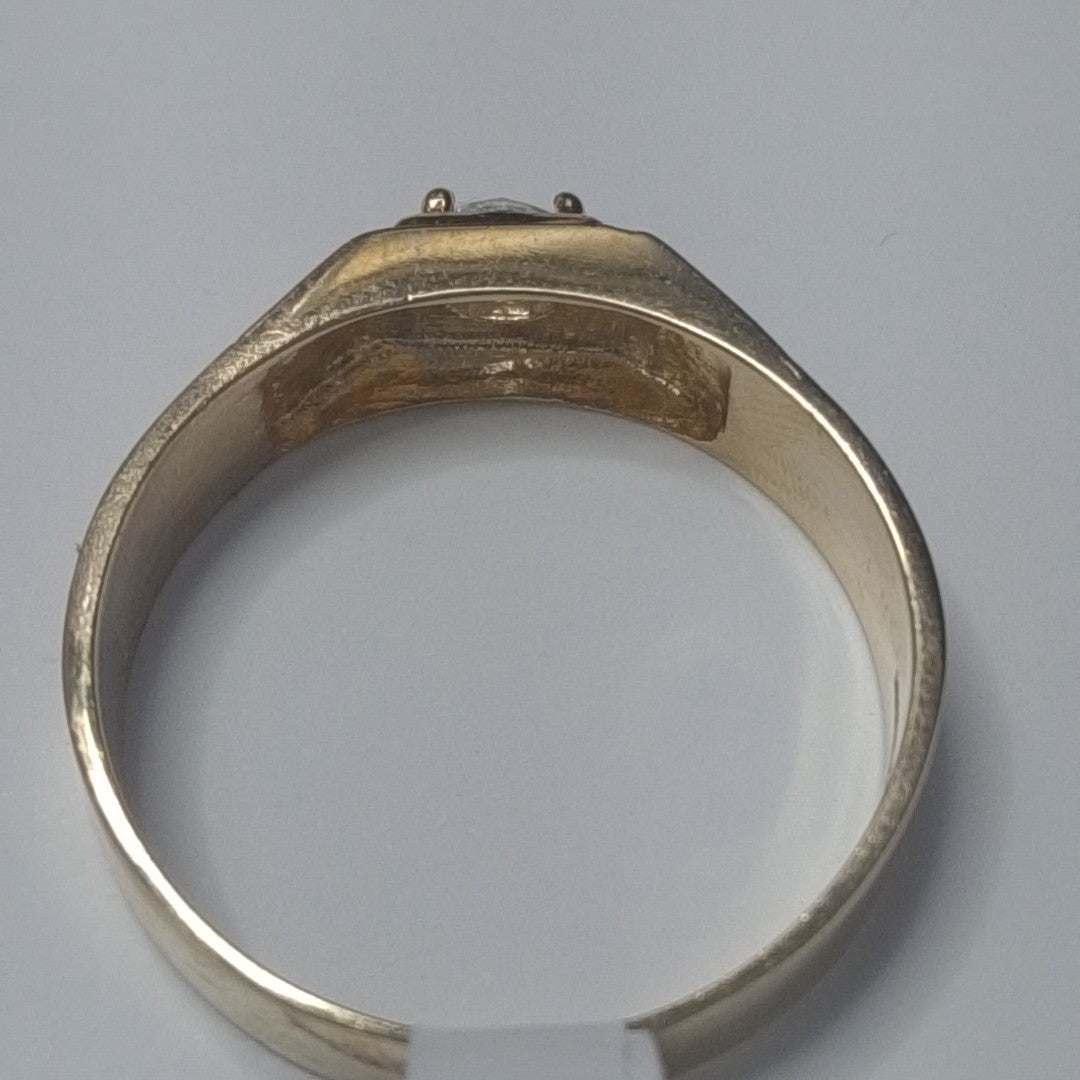 ANILLOS CON CIRCONIA 14K TALLA 10.5 3.9 GR (NUEVO)
