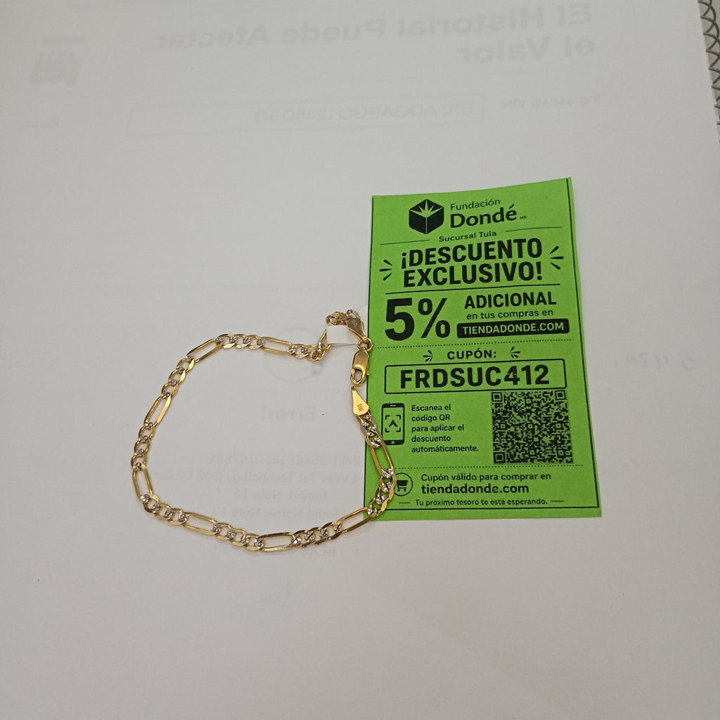 PULSERA 3X1 14K 21 CM 4.5 GR (NUEVO)