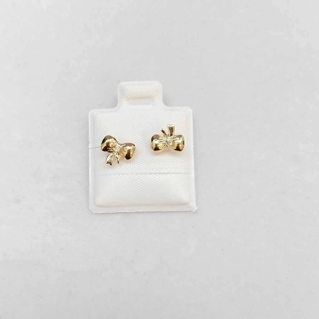 BROQUELES BROQUEL FIG MOÑO C CIRCONIA 14K 0.2441 GR (NUEVO)