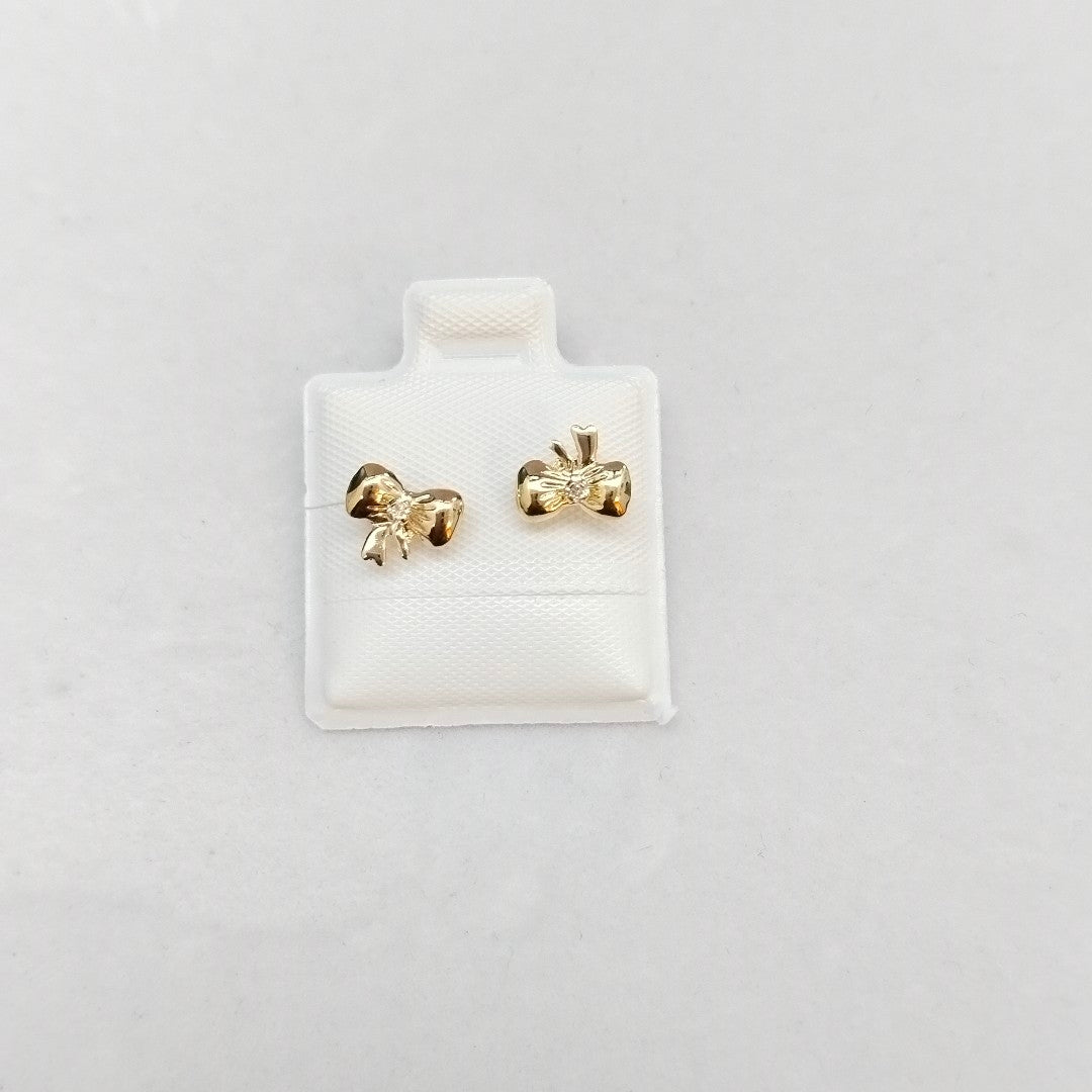 BROQUELES BROQUEL FIG MOÑO C CIRCONIA 14K 0.2441 GR (NUEVO)