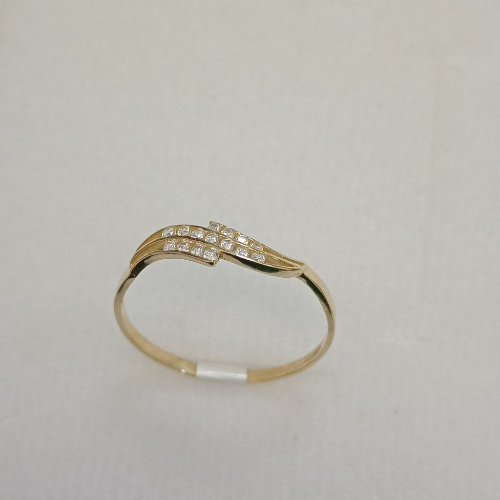 ANILLOS C CIRCONIAS 14K TALLA 9 0.9 GR (NUEVO)