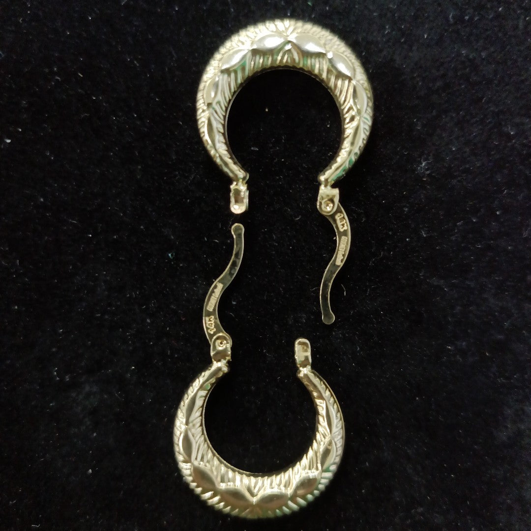 ARETES ARRACADAS HUECAS 14K 1.8 GR (NUEVO)