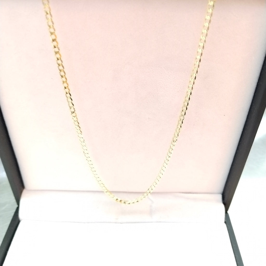 CADENA TEJIDO BARBADA 14K 60 CM 8.9 GR (NUEVO)