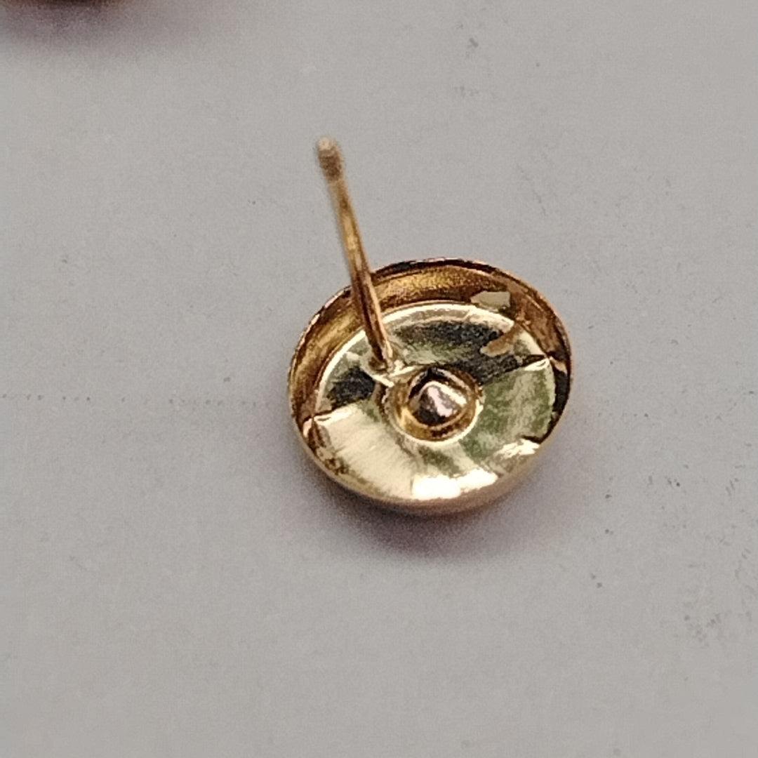 BROQUELES BROQUEL FIG BOTON C CIRCONIA 14K 0.2916 GR (NUEVO)