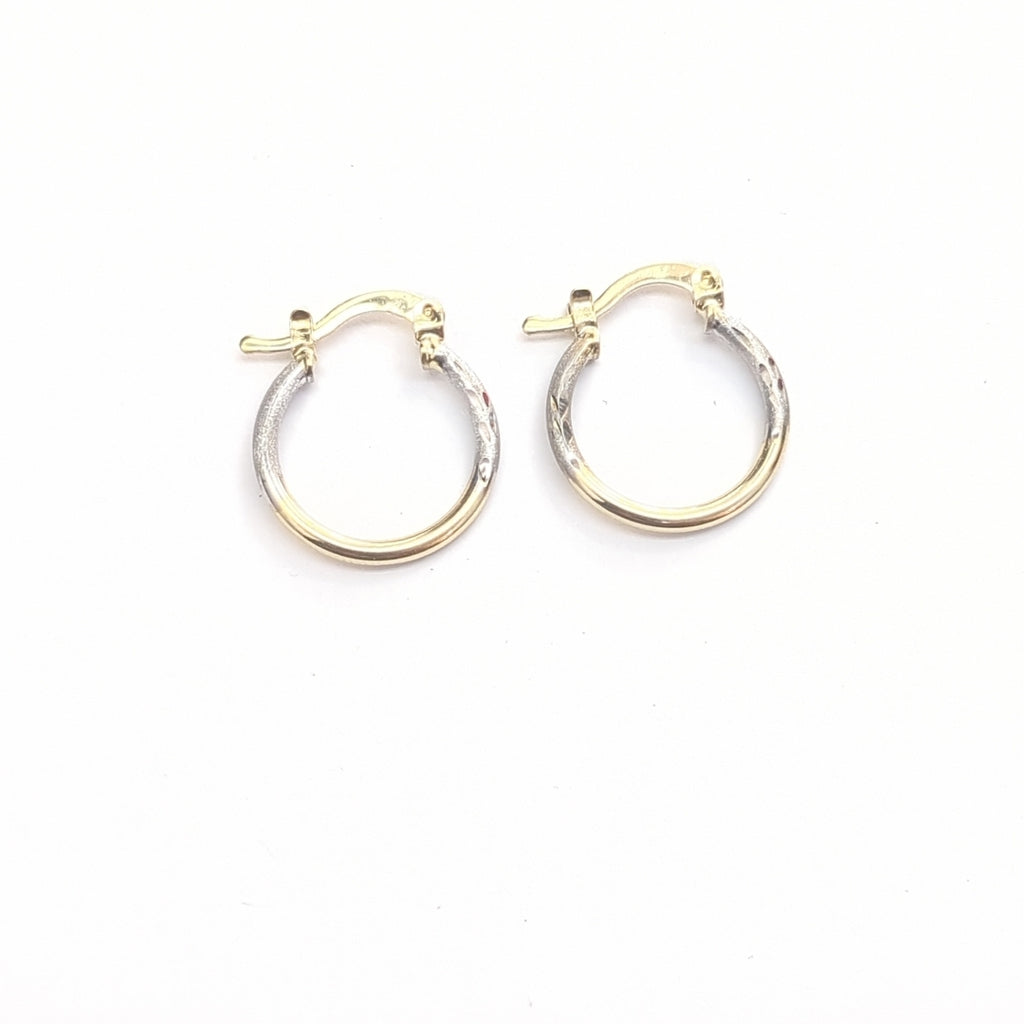 ARETES ARRACADAS COMBINADAS 14K 1.1 GR (NUEVO)