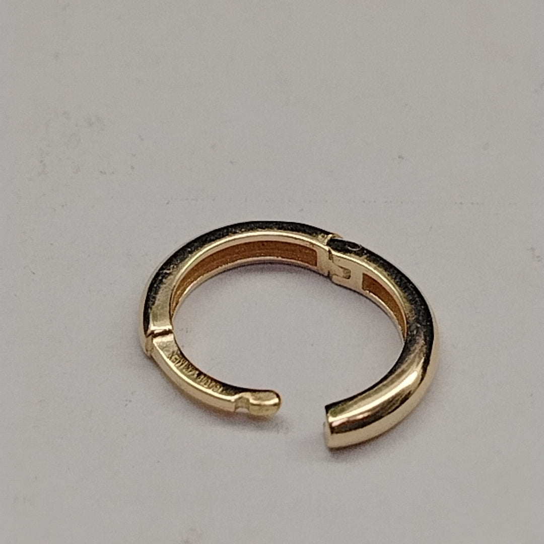 ARETES HUGGIES LISAS 14K 1.3 GR (NUEVO)