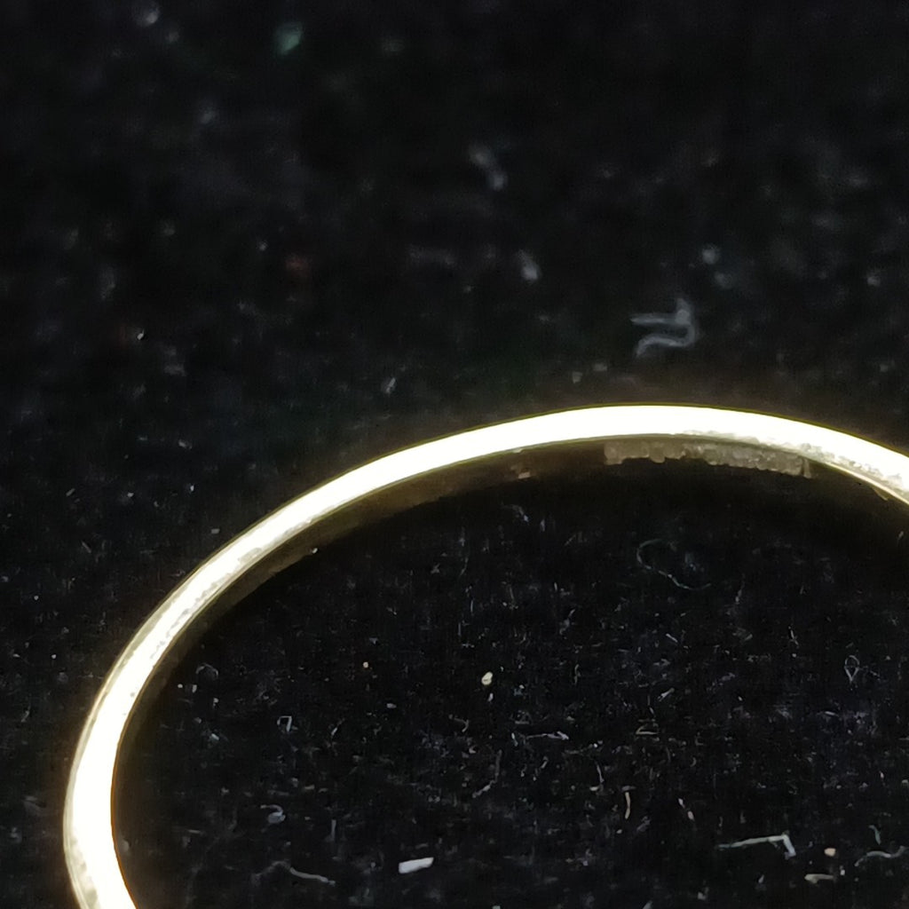 ANILLOS TEJIDO ANILLITO C CIRCONIAS Y PIEDRA VERDE 14K 7 1.2 GR (NUEVO)