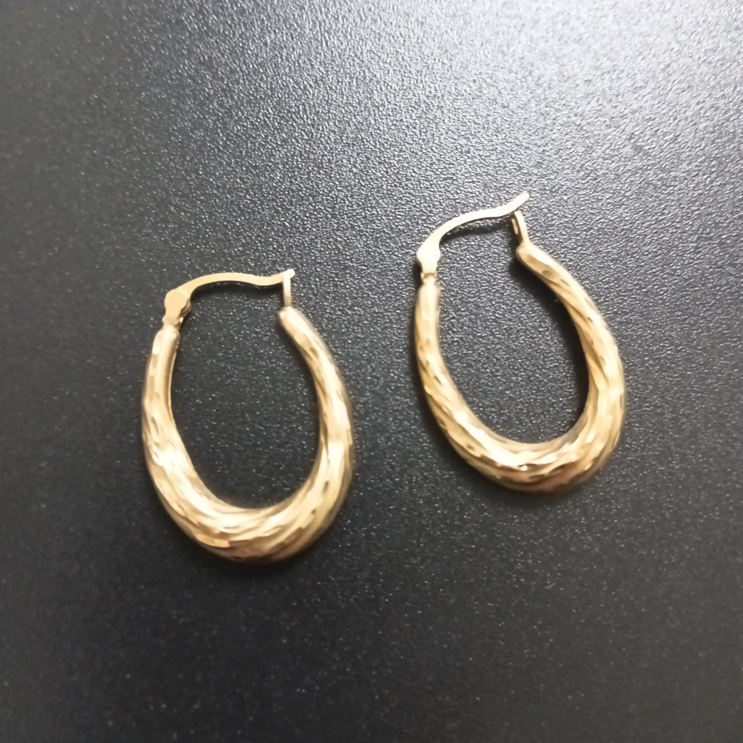 ARRACADAS PAR ORO 14 K 1.6 GRMS (SEMINUEVO)