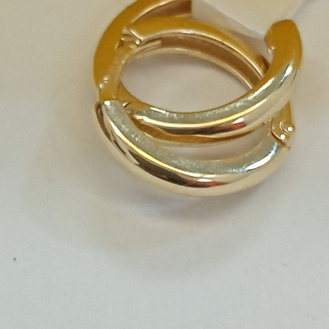 ARETES ARRACADAS LISAS 10K 1.2 GR (NUEVO)