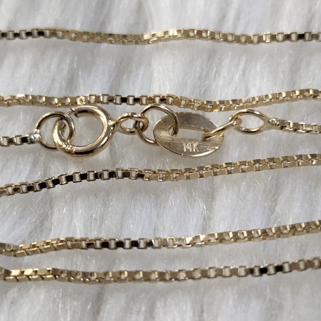 CADENA VENECIANO 14K 55 CM 2.4 GR (NUEVO)