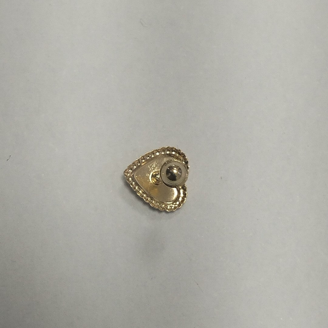 BROQUELES BROQUEL FIG CORAZON C CIRCONIA 14K 0.2614 GR (NUEVO)