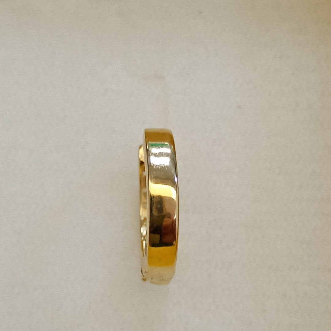 ARETES HUGGIES C CIRCONIA 14K 1.7 GR (NUEVO)