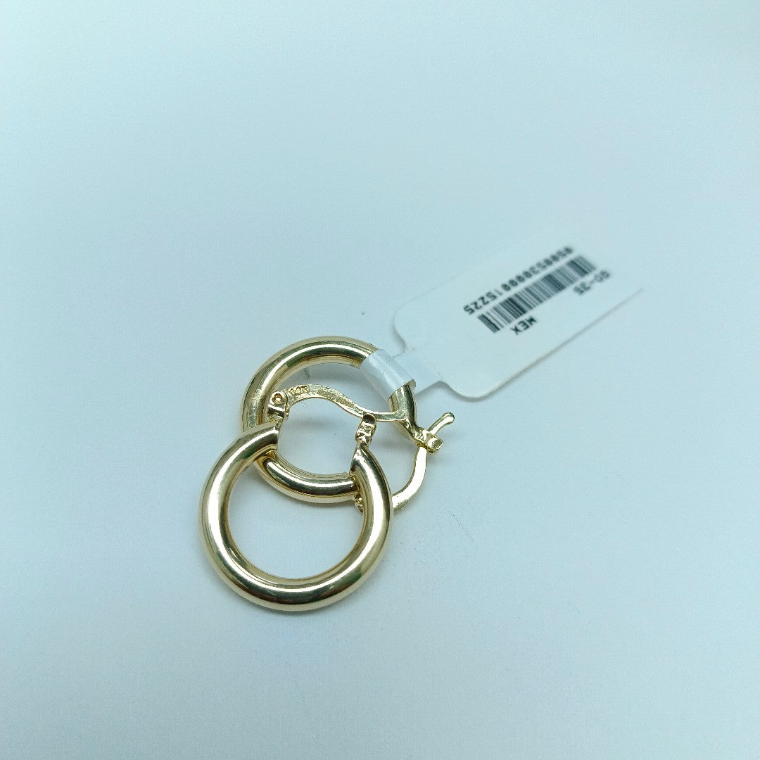 ARETES ARRACADAS 14K 1.5 GR (NUEVO)