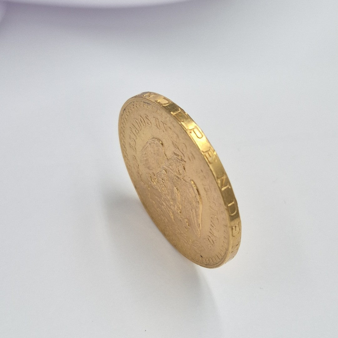 K1 41,60 GRMS 21 K IDENTIFICACIÓN MONEDA NOMINATIVA MONEDAS PESOS 50 PESOS (SEMINUEVO)