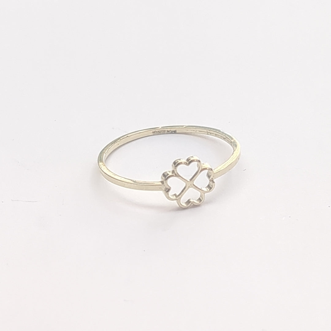 ANILLOS ANILLITO FIG TREBOL 10K TALLA 9 0.9 GR (NUEVO)
