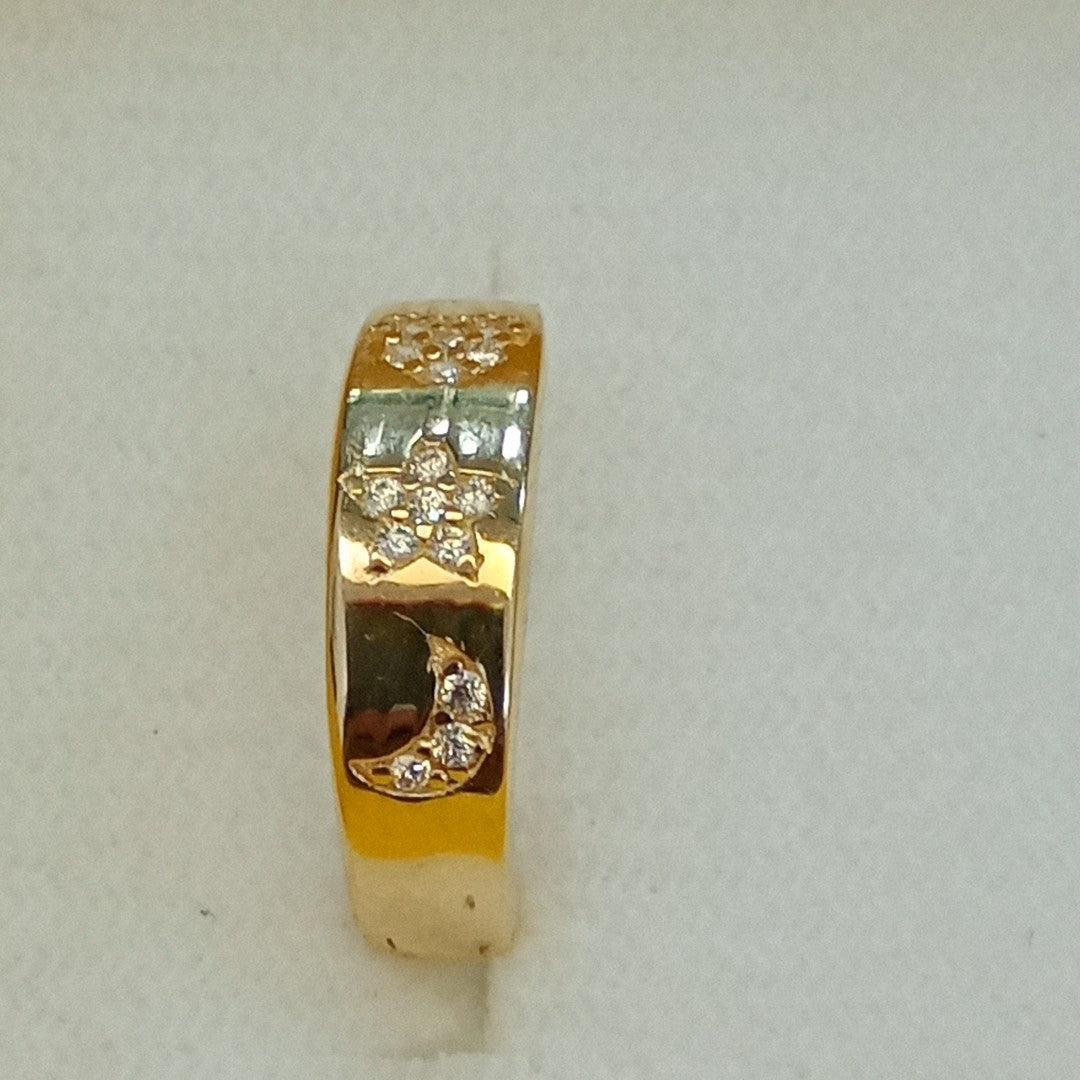 ARETES TEJIDO HUGGIES CON CIRCONIAS 14K 3 GR (NUEVO)