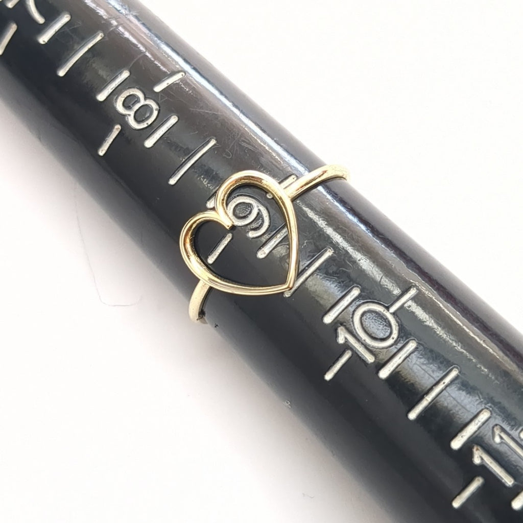 ANILLOS ANILLITO FIG CORAZON 10K TALLA 9 0.9 GR (NUEVO)